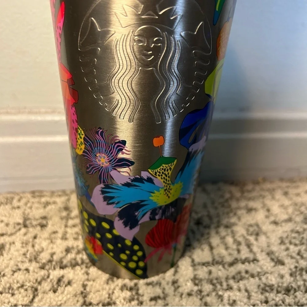 NWT Starbucks Summer 2023 Immersive Floral Stainless Steel Tumbler